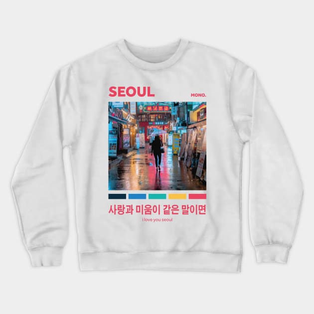 SEOUL (MONO COLLECTION/BTS) Crewneck Sweatshirt by goldiecloset